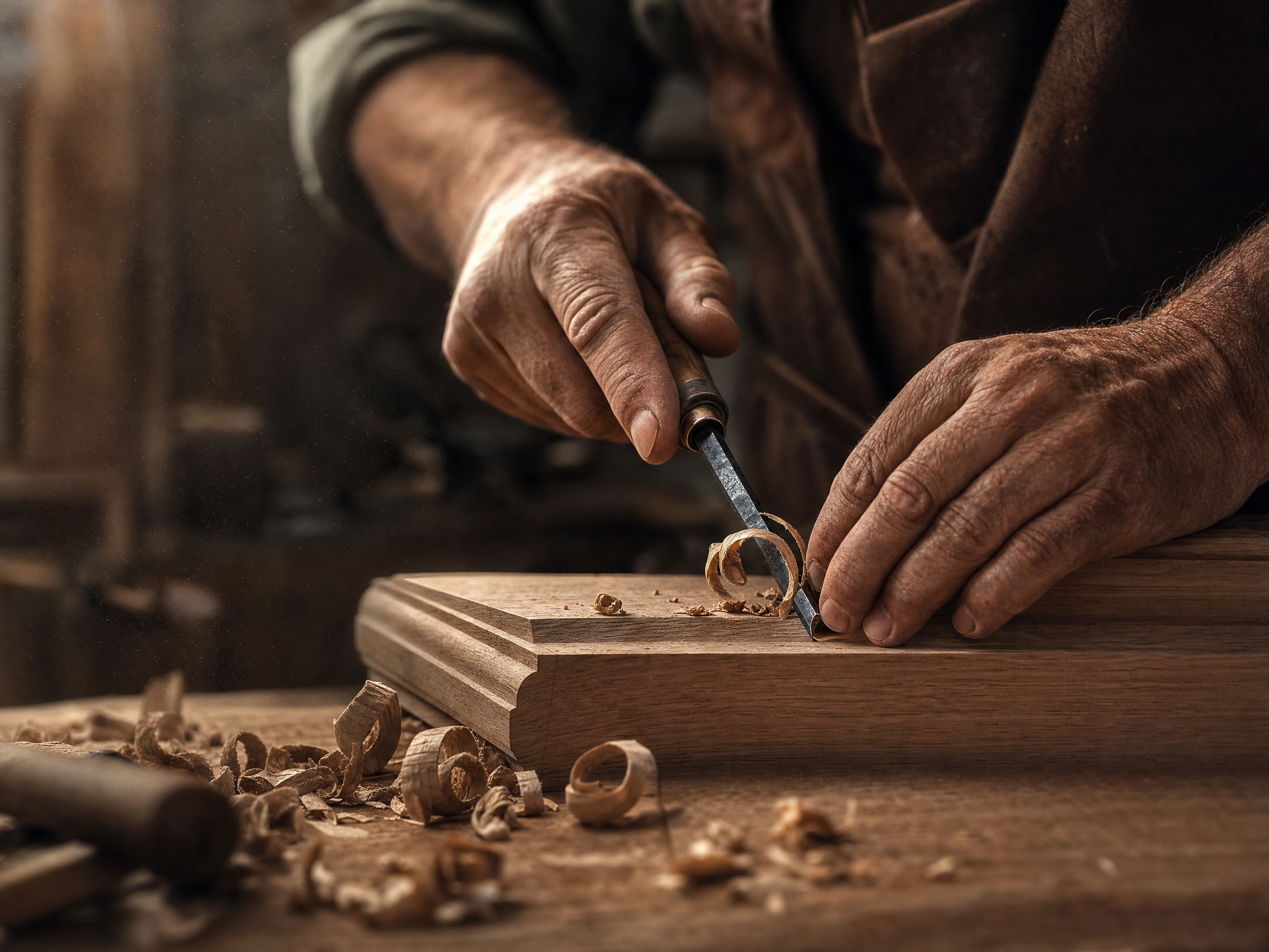 Marco Paul in seiner Holzwerkstatt